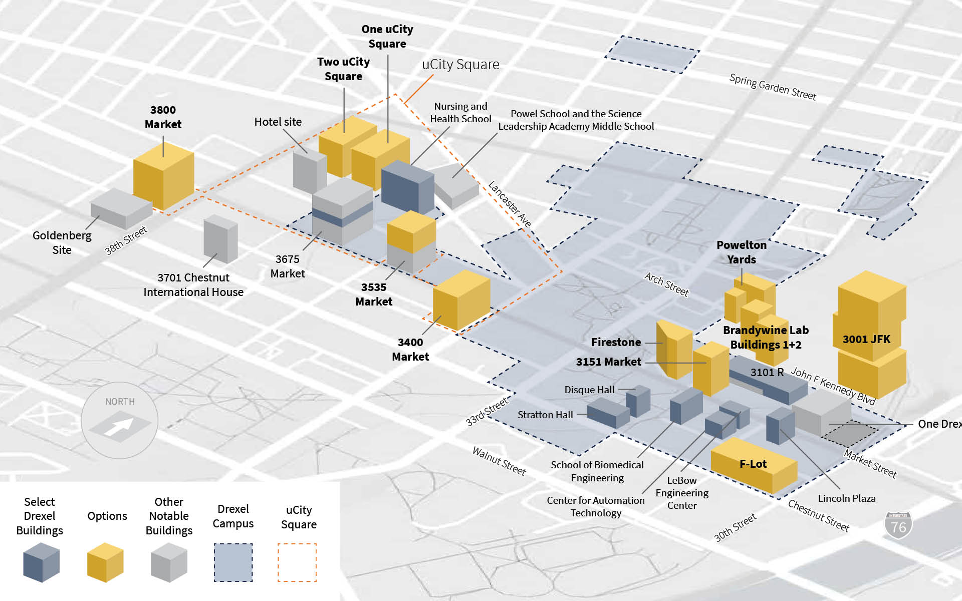 University City isometric map